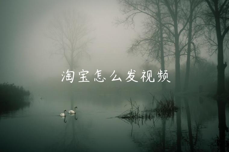 淘寶怎么發(fā)視頻